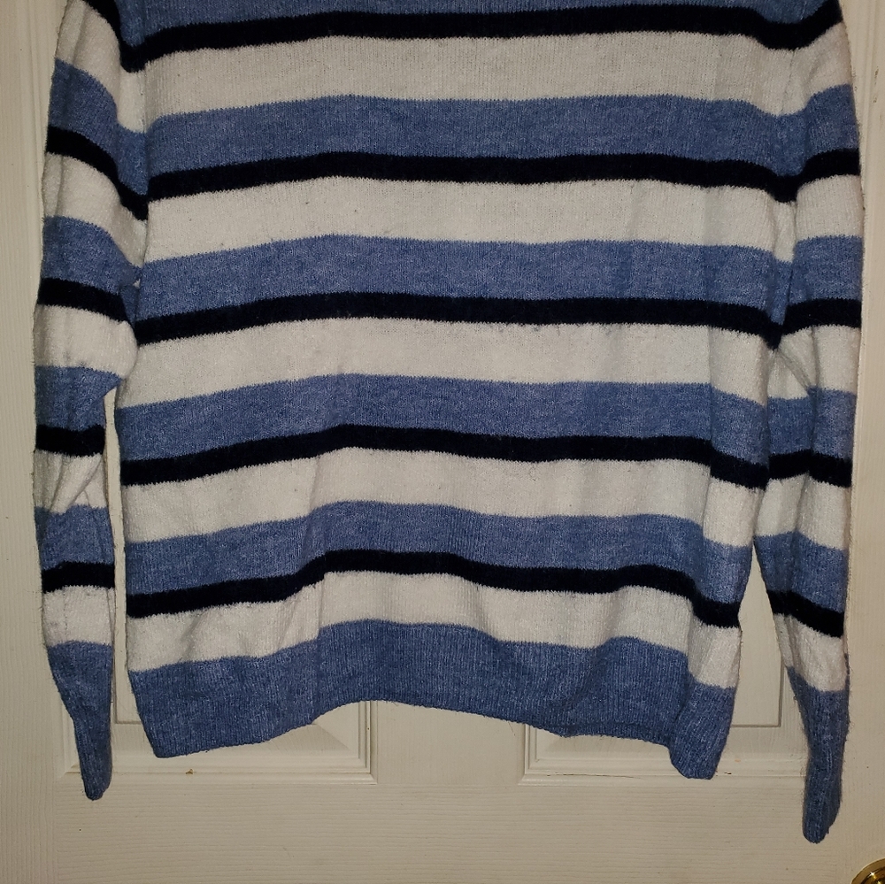 5 for $25 | H&M Crew Neckline Striped Fine Knit Sweater - Picture 5 of 11